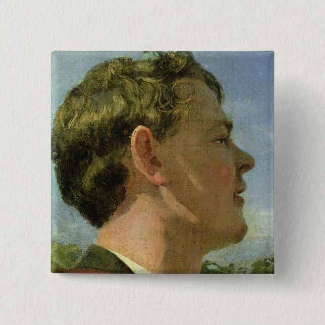Der Cousin des Künstlers, c.1860 Button (Vorderseite)