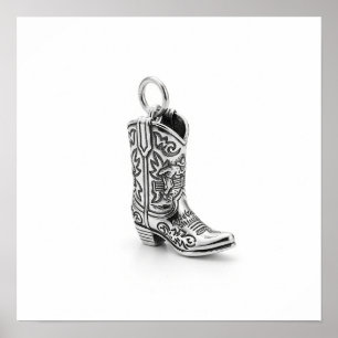 Der Cowboy-Boot-Arm Poster