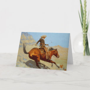 Der Cowboy Frederic Remingtons (1902) Karte