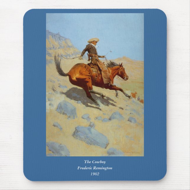 Der Cowboy Frederic Remingtons (1902) Mousepad (Vorne)