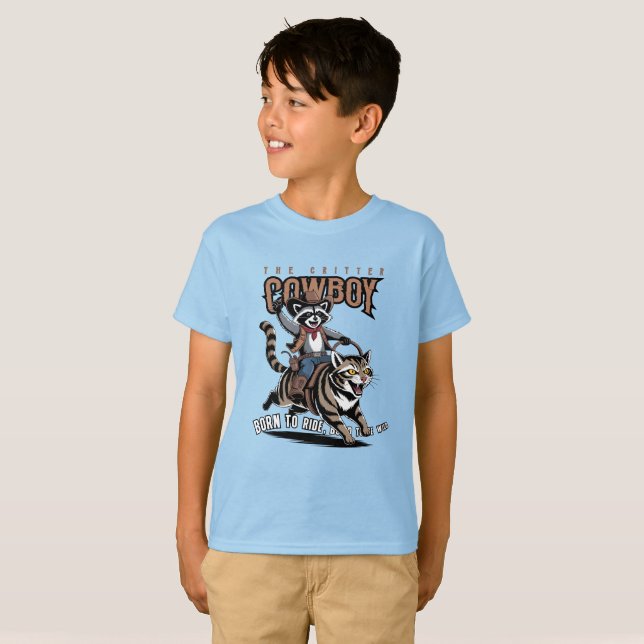 Der Cowboy-Kritter (Lt.-Modus) | Kinder T-Shirt (Vorne ganz)