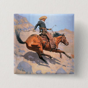 Der Cowboy (Öl auf Leinwand) Button