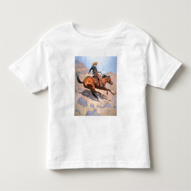Der Cowboy (Öl auf Leinwand) Kleinkind T-shirt (Vorderseite)