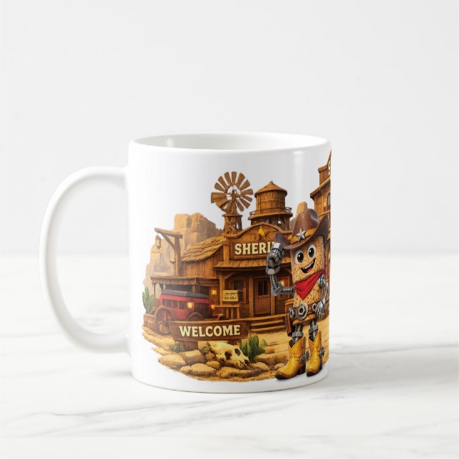 Der Cowboy Saloon Kaffeetasse (Links)