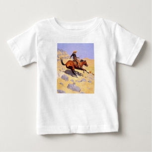 Der Cowboy (von Frederic Remington) Baby T-shirt