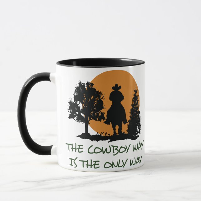 Der Cowboy-Weg Tasse (Links)