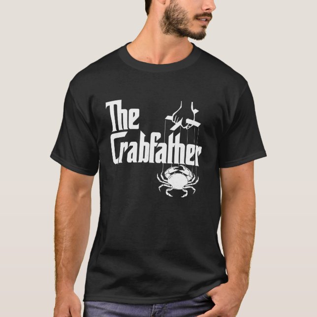 Der Crabvater Crabbing Crabber Vatertag Anima T-Shirt (Vorderseite)