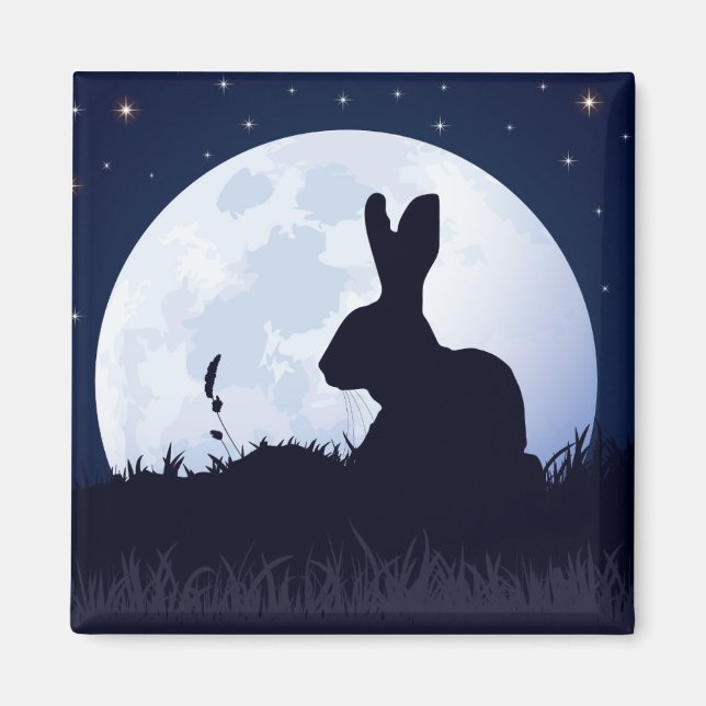 DER CREGGAN WHITE HARE MAGNET (Vorne)