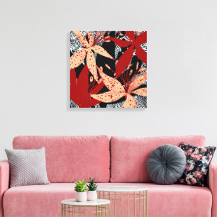 Der Crimson Canopy Kunstprint von Beachside Design Leinwanddruck