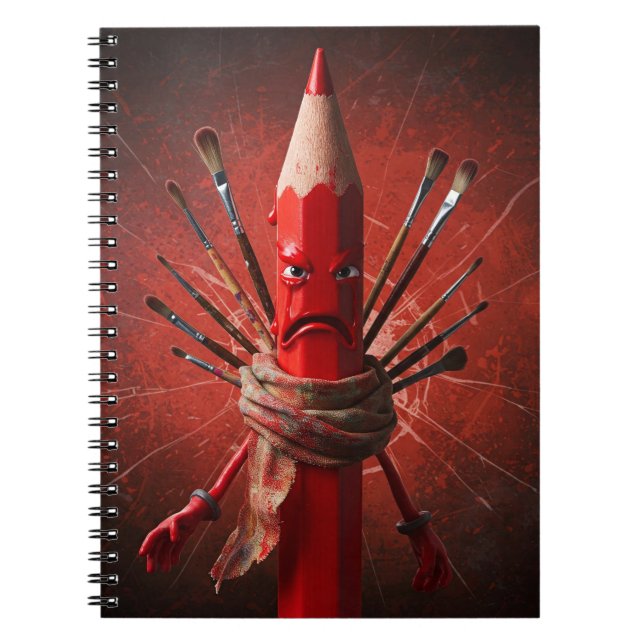 Der Crimson Scribbler Notizblock (Vorderseite)