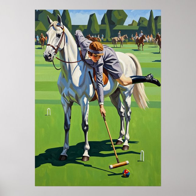 Der Croquet Champion von Reiten Poster (Vorne)