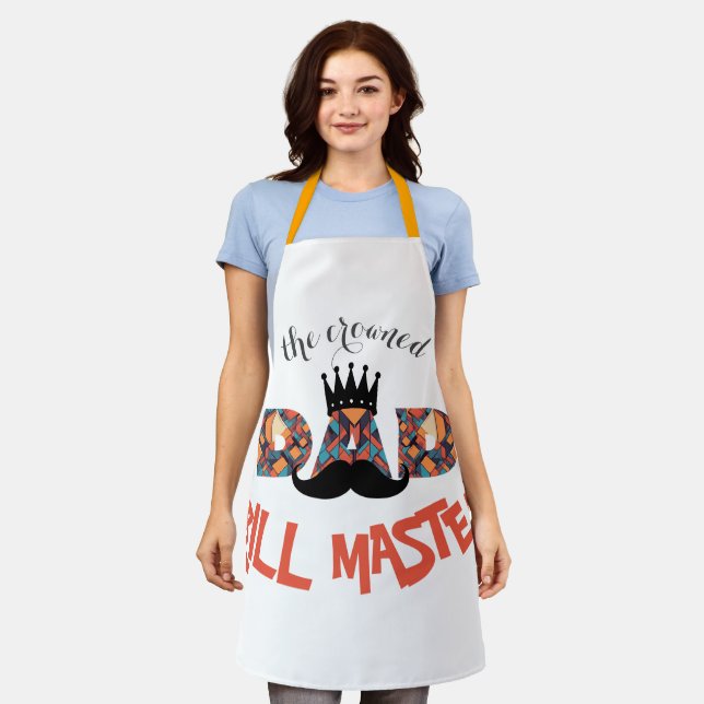 Der "Crowned Grill Master": Geometrische Buchstabe Schürze (Getragen)