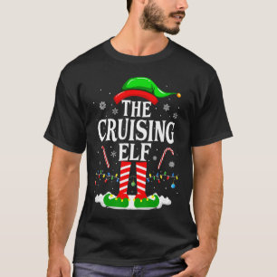 Der cruisende Elf Weihnachten Lustige passende Fam T-Shirt