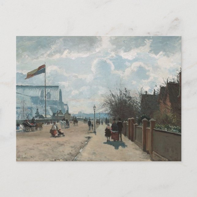 Der Crystal Palace ~ Camille Pissarro Postkarte (Vorderseite)