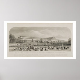 Der Crystal Palace im Hyde Park für das große Inte Poster