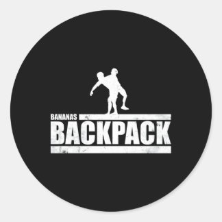 Der "Ct Challenge Bananas"-Rucksack Runder Aufkleber