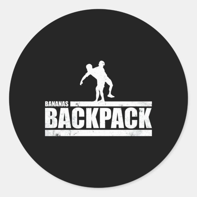 Der "Ct Challenge Bananas"-Rucksack Runder Aufkleber (Vorderseite)