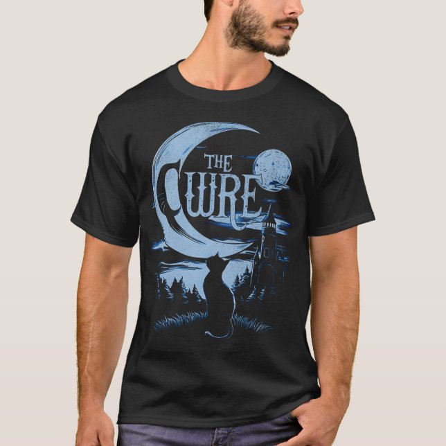 Der Cure Cat Moon T-Shirt (Vorderseite)