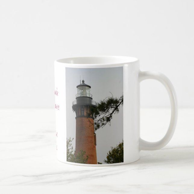 Der Currituck Leuchtturm an Corrola Strand Kaffeetasse (Rechts)