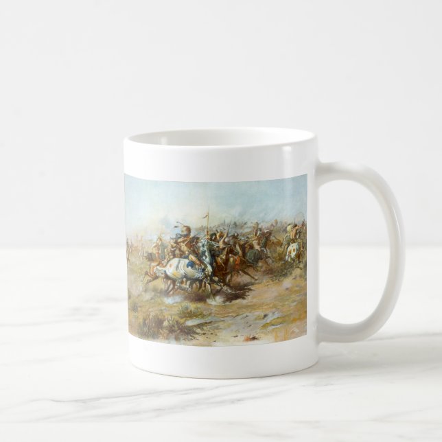 Der Custer Kampf durch Charles Marion Russell Tasse (Rechts)