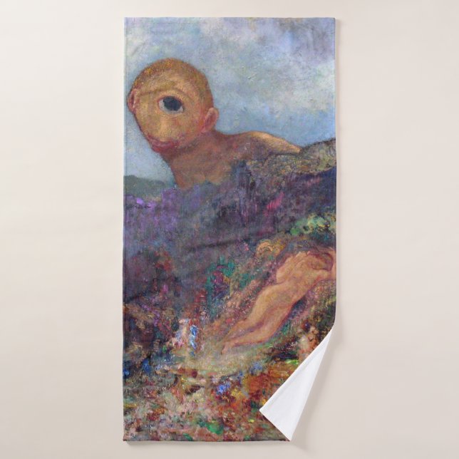 Der Cyclops, Redon, 1898-1900 Badehandtuch (Badehandtuch)