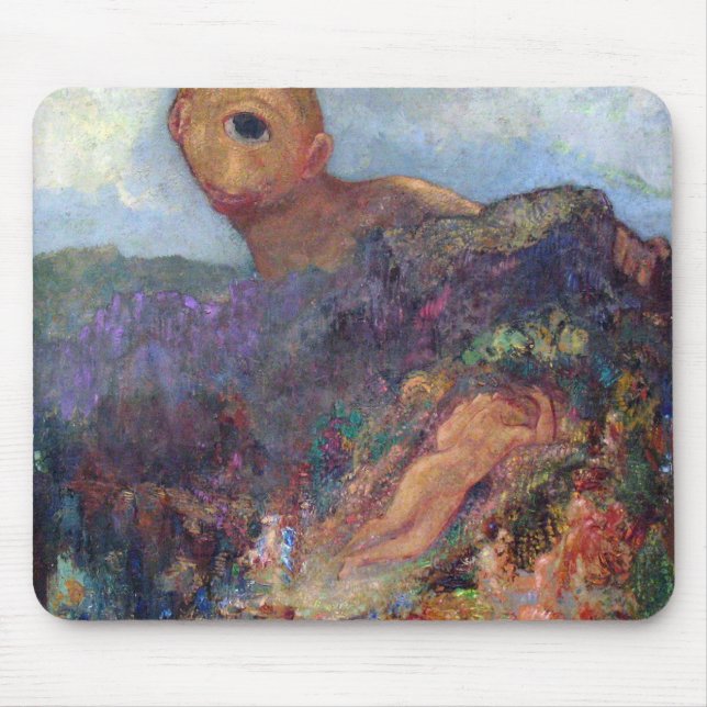 Der Cyclops, Redon, 1898-1900 Mousepad (Vorne)