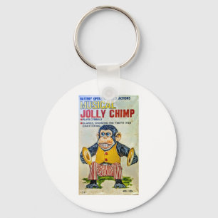 Der Cymbal Monkey Aufkleber Schlüsselanhänger