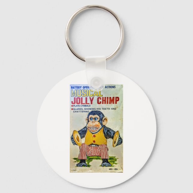 Der Cymbal Monkey Aufkleber  Schlüsselanhänger (Vorderseite)
