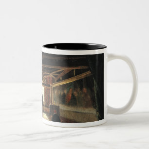 Der Dachboden eines Museums Zweifarbige Tasse