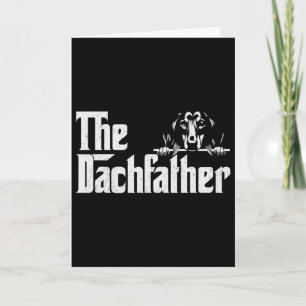 Der Dachshund Vatertag Dogfather Geschenke Wiener  Karte