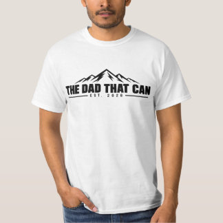 Der Dad, der es kann - Vorder- und Rückseitenlogo T-Shirt