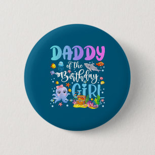 Der Daddy Geburtstag Meer Fisch Ozean Button