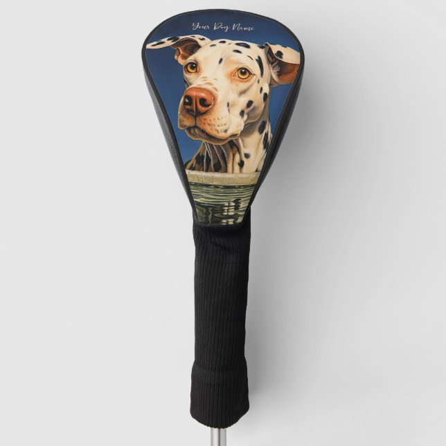 Der Dalmatiner Dog 001 - Odessa Leyendecker Golf Headcover (Vorderseite)