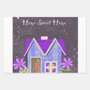 Der Dämmerungsgarten (Immergrün und Indigo) Geschenkpapier Set