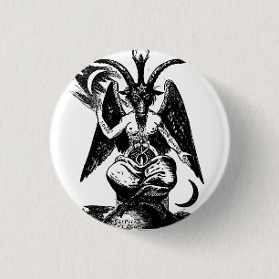 Der Dämon Baphomet Button
