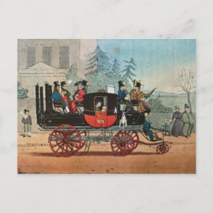 Der Dampftrainer Postkarte