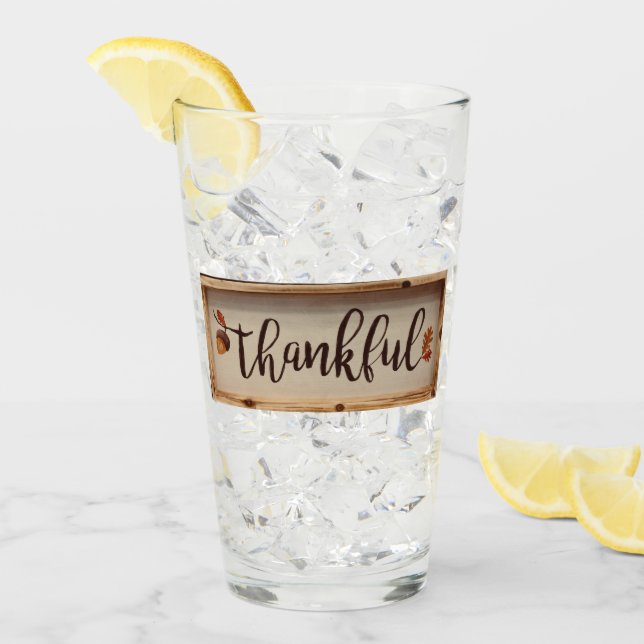 Der dankbare Rustikale Fall Glas (Vorderseite Ice)