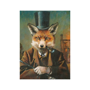 Der Dapper Fox verschachtelte Leinwand