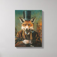 Der Dapper Fox verschachtelte Leinwand