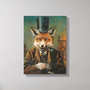 Der Dapper Fox verschachtelte Leinwand
