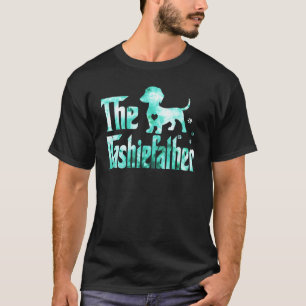 Der Dashievater Dackel Gefärbte Krawatte Dackel Hu T-Shirt