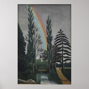 Der Daumesnil-See von Henri Rousseau, Vintage Kuns Poster