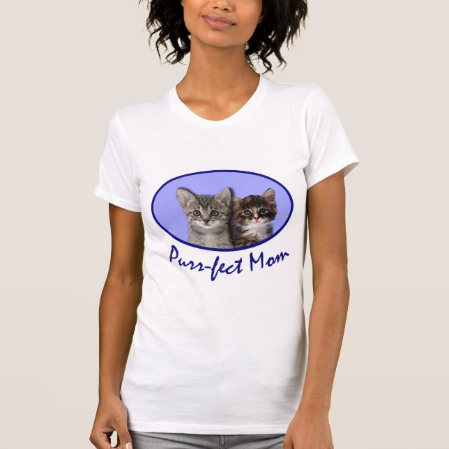 Der DayTshirts der Purrfect Mama-Mutter, Taschen, T-Shirt (Vorderseite)