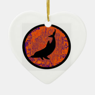 DER DELPHIN-SUCHER KERAMIK ORNAMENT