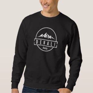 Der Denali-Nationalpark Alaska Minimalistisch Sweatshirt