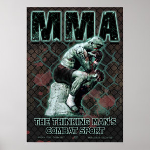 Der denkende MIXED MARTIAL ARTS kämpft mit dem Dk Poster