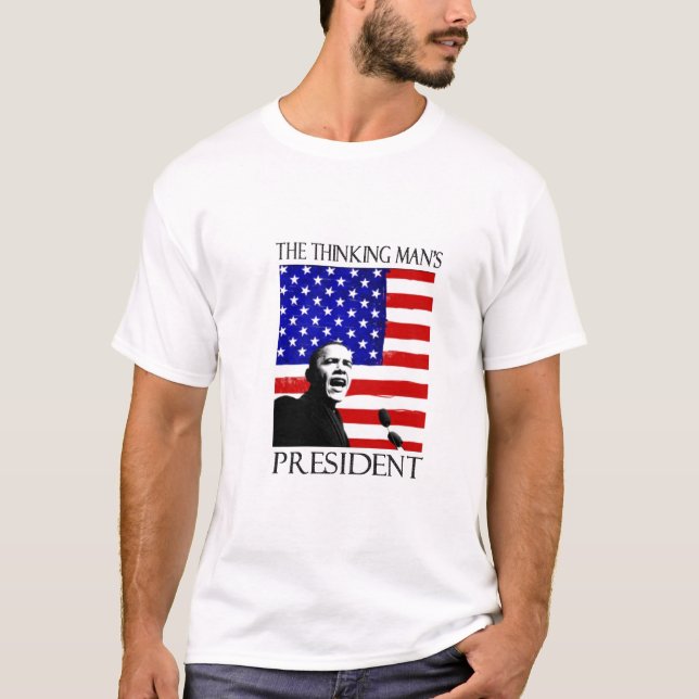 DER DENKENDEN PRÄSIDENT DES MANNES T-Shirt (Vorderseite)