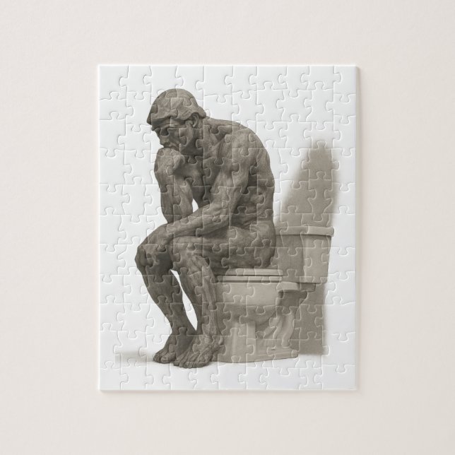 Der Denker auf dem Thron Puzzle (Vertikal)