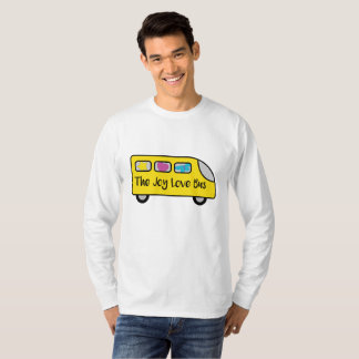 Der Der Freude-Liebe-Bus-lange die Hülsen-T - T-Shirt
