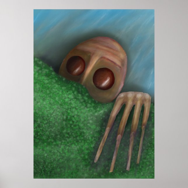 Der, der von unten her zusieht  poster (Vorne)